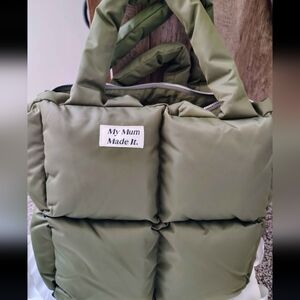 My Mum Made It Puffer Tote